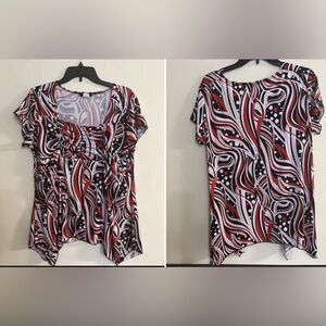 Women’s Plus Size 3X - Dynamite - Multicolor Polyester Blend Blouse